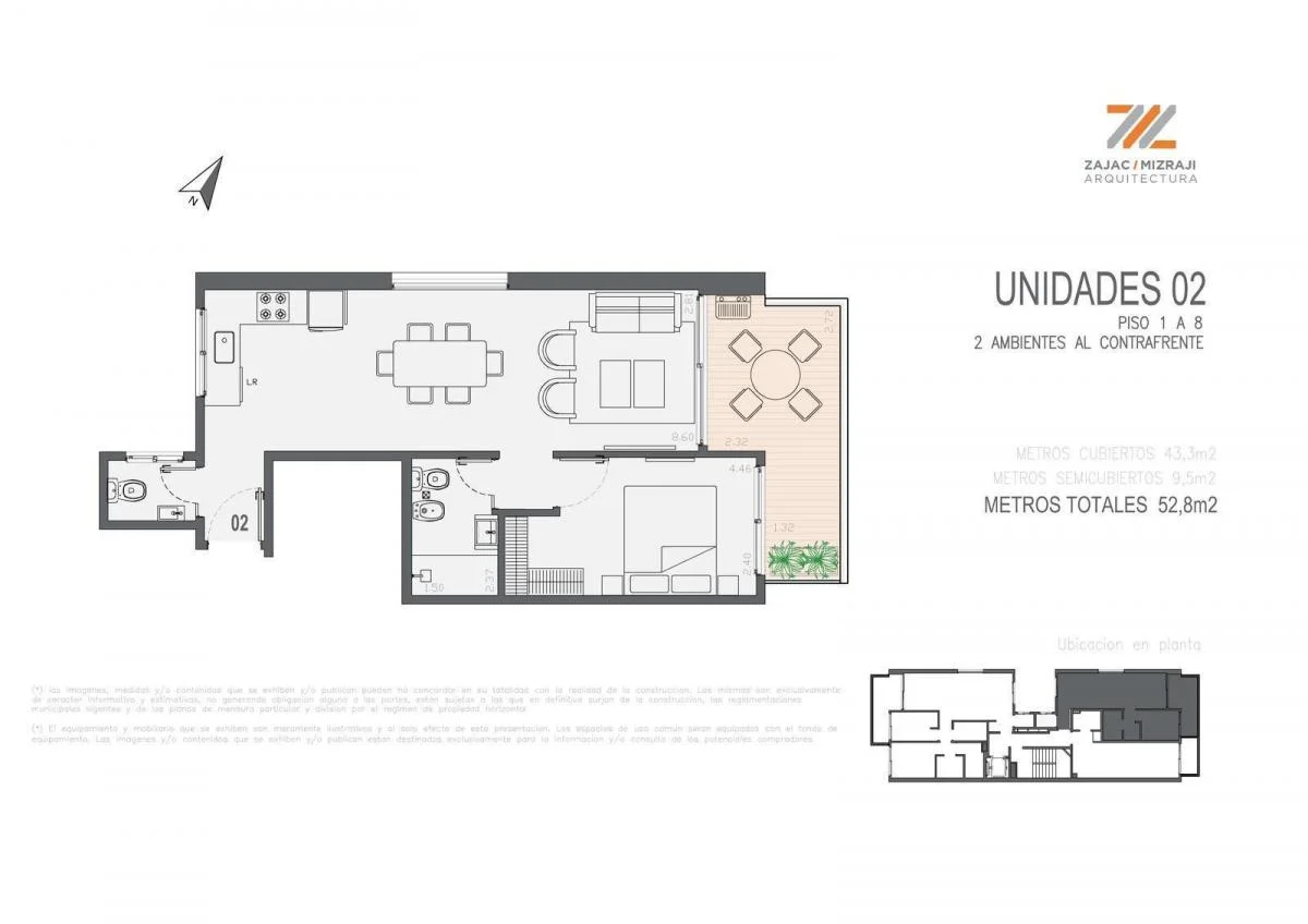 Imagen de la propiedad 2 ambientes ZP 2305328