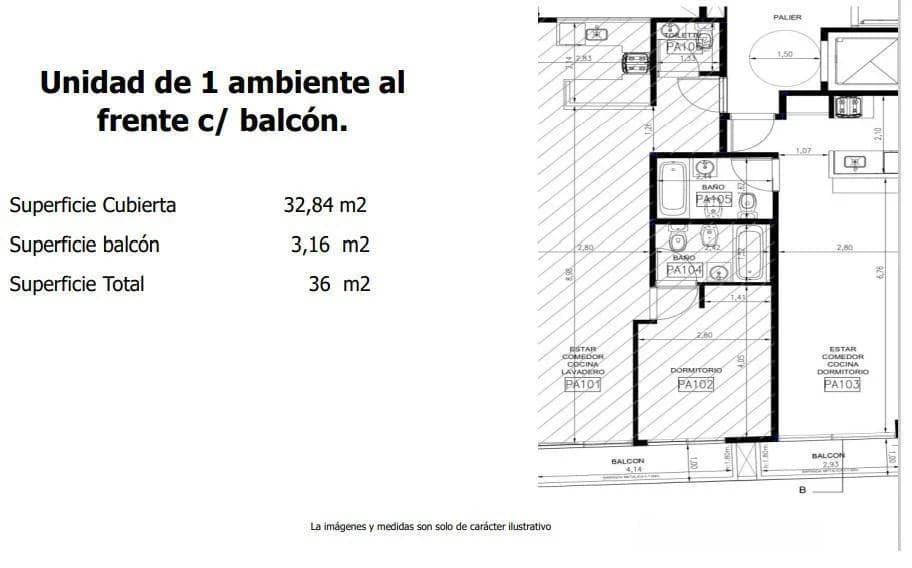Imagen de la propiedad 1 ambientes ZP 2171523