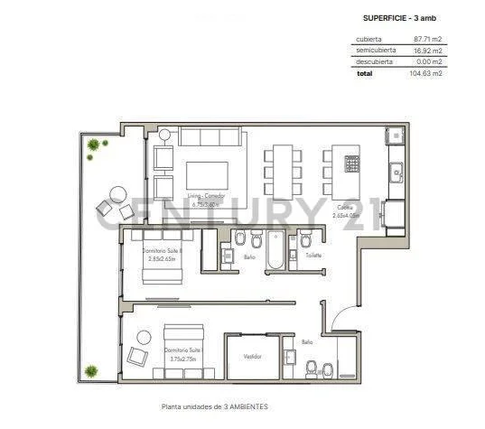 Imagen de la propiedad 3 ambientes ZP 2157603