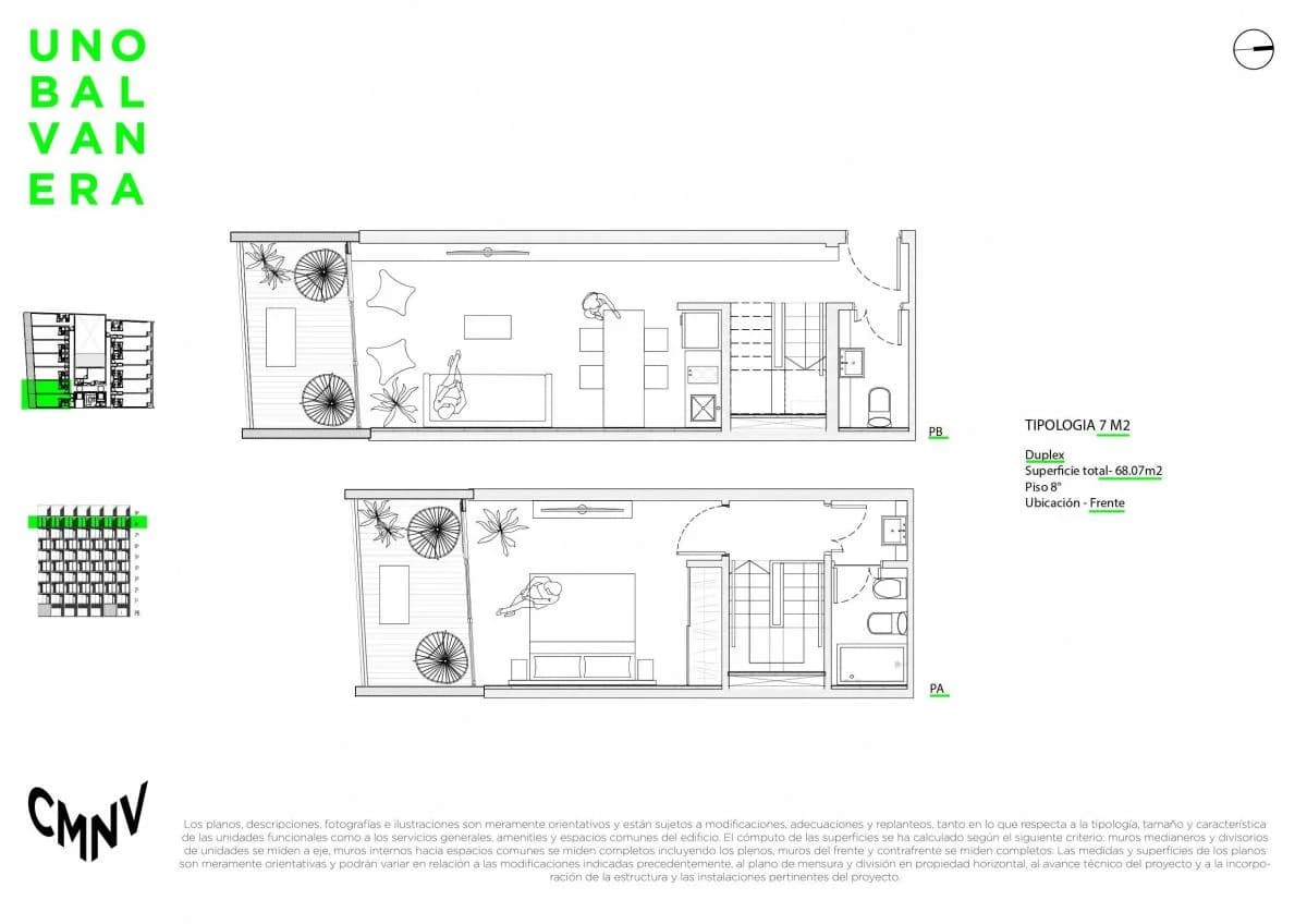 Imagen de la propiedad UNO Balvanera – Dúplex de 2 ambientes – Piso 8 – Ref. 2156619