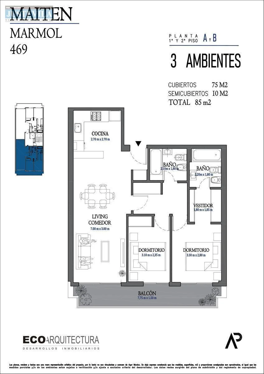 Imagen de la propiedad 3 ambientes ZP 2174681
