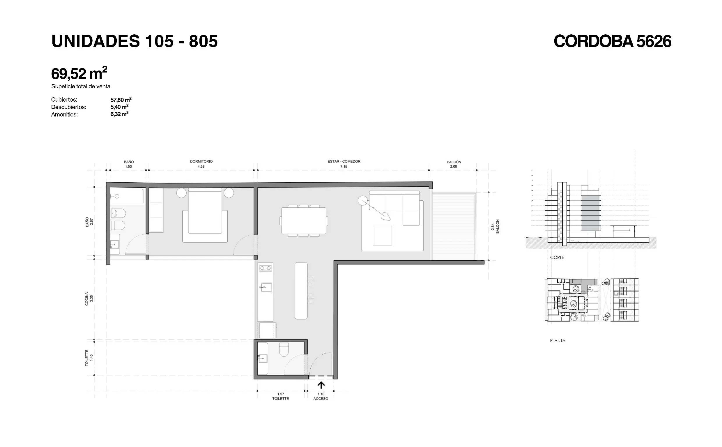 Imagen de la propiedad Cordoba 5626 - 305