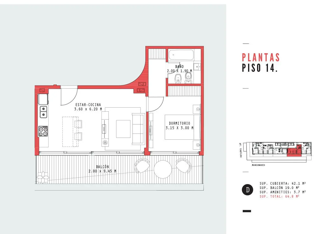 Imagen de la propiedad Manzanares 2373 - 14D