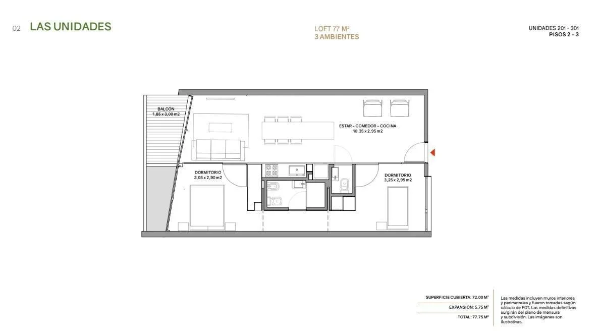 Imagen de la propiedad 3 ambientes ZP 2167232