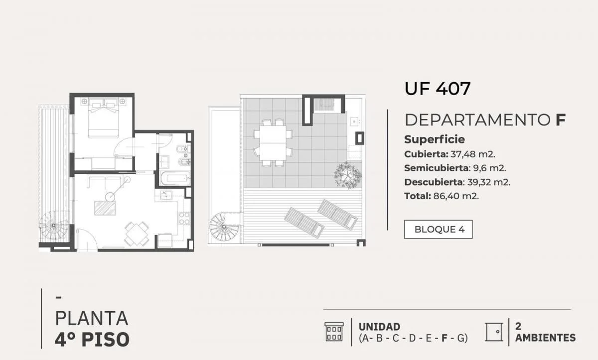 Imagen de la propiedad Highline Caballito – 2 ambientes – Ref. 2164943
