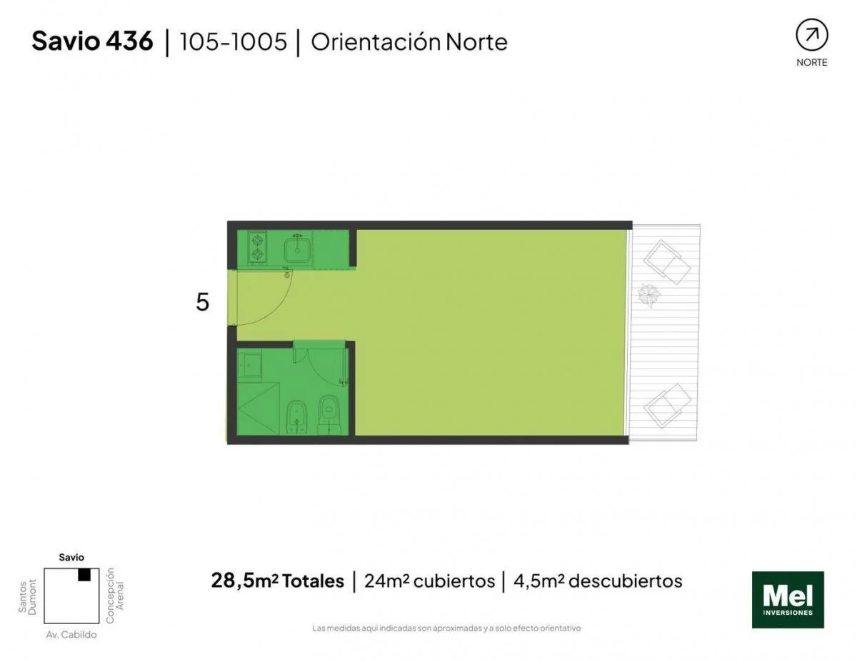 Imagen de la propiedad 1 ambientes ZP 2267767