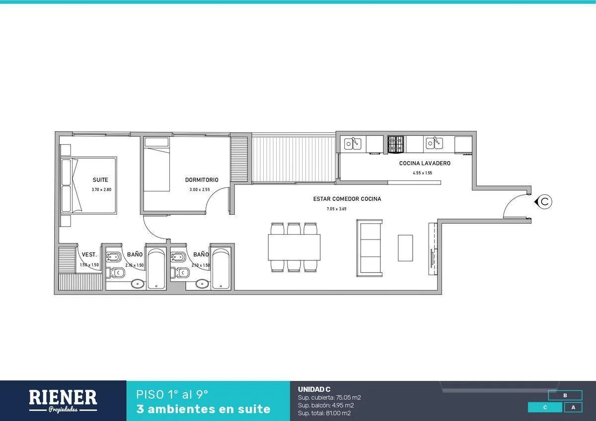 Imagen de la propiedad Frías 120 – 3 ambientes – Ref. 2172992