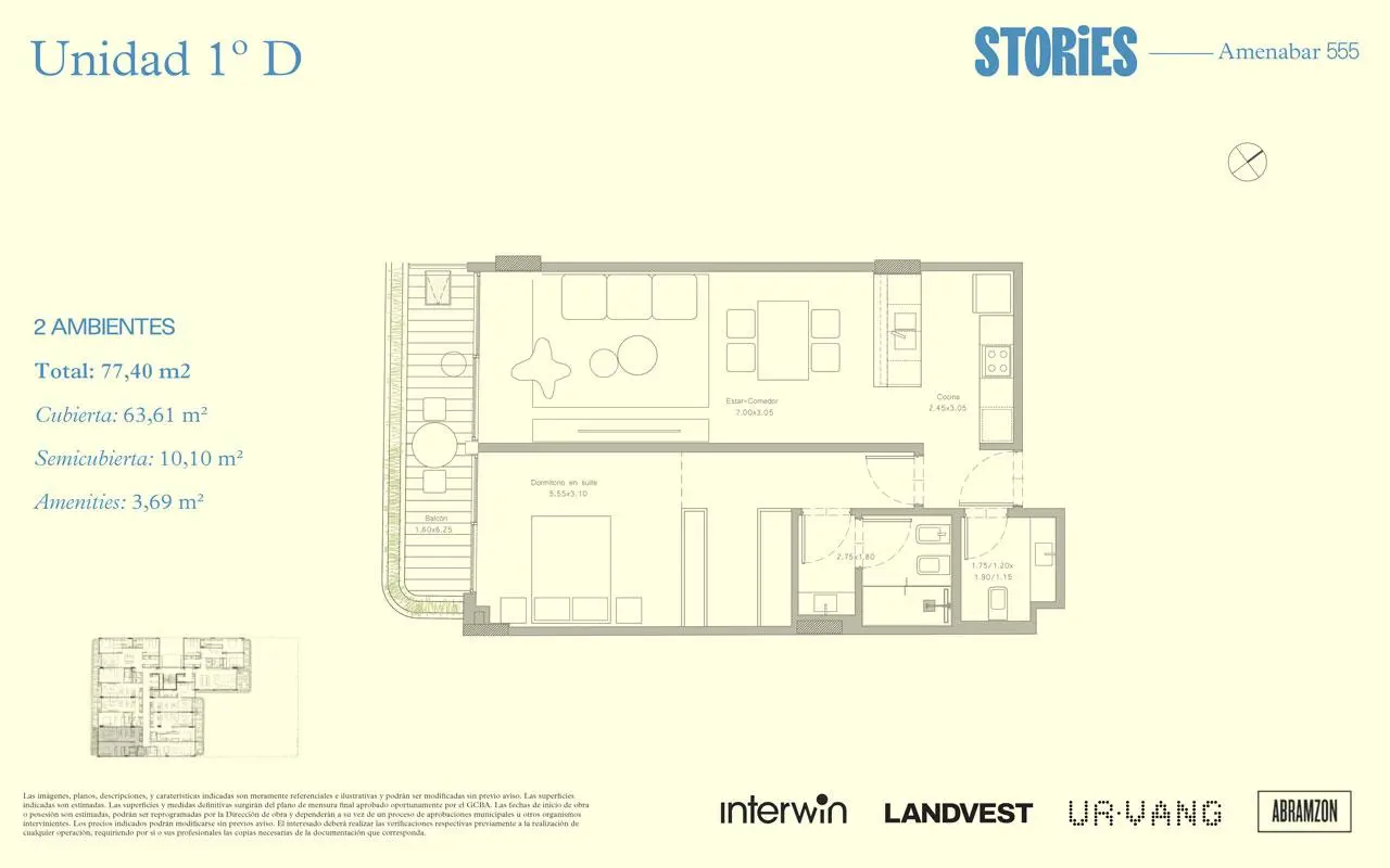 Imagen de la propiedad Amenábar 555 - 1D