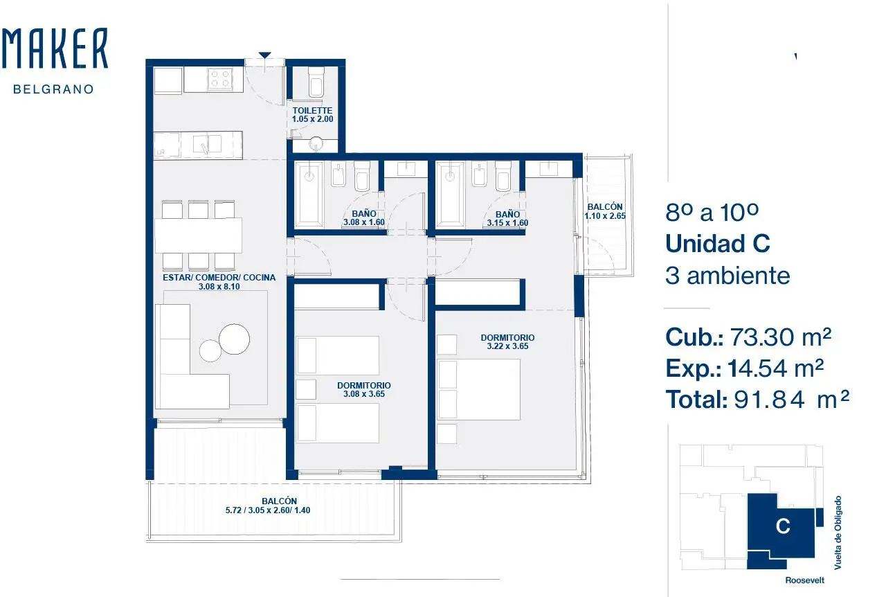 Imagen de la propiedad MAKER BELGRANO | Unidad 10C