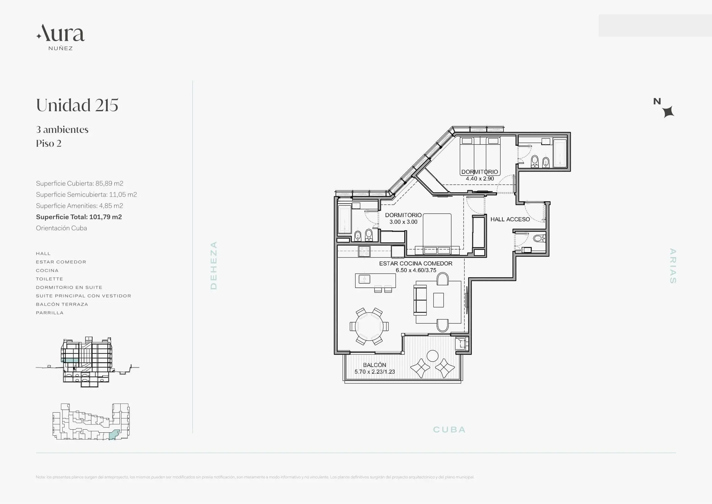 Imagen de la propiedad AURA NUÑEZ | Unidad 215