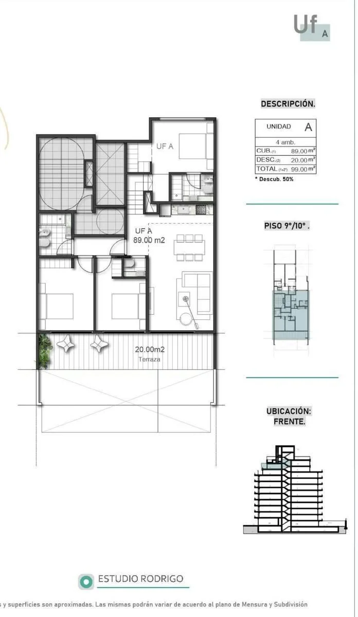 Imagen de la propiedad Monroe 360° – 4 ambientes, piso 9.º – Ref. 2520267