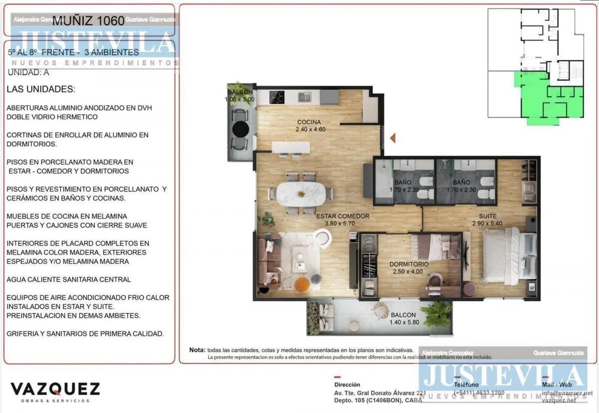 Imagen de la propiedad 3 ambientes ZP 2173165
