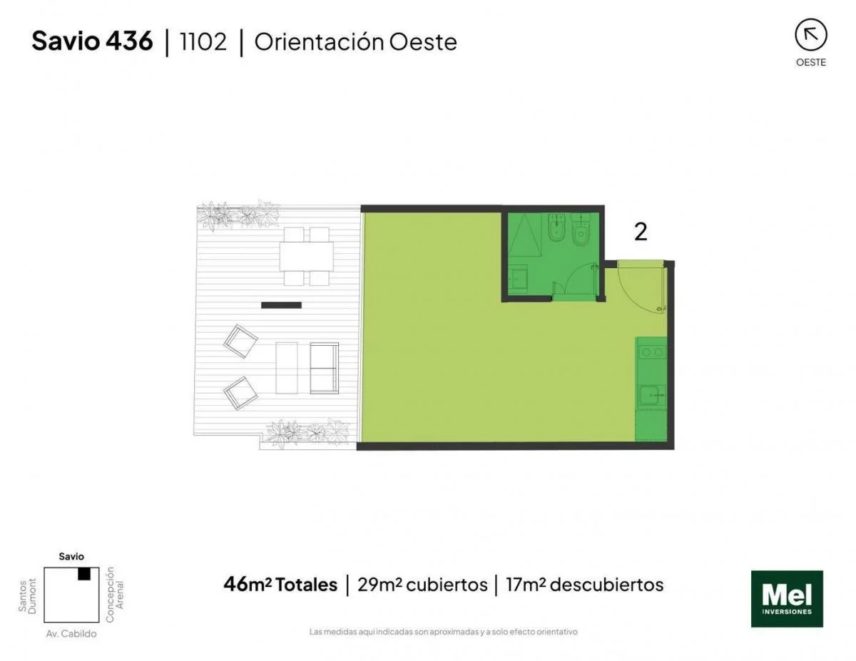 Imagen de la propiedad 2 ambientes ZP 2267763