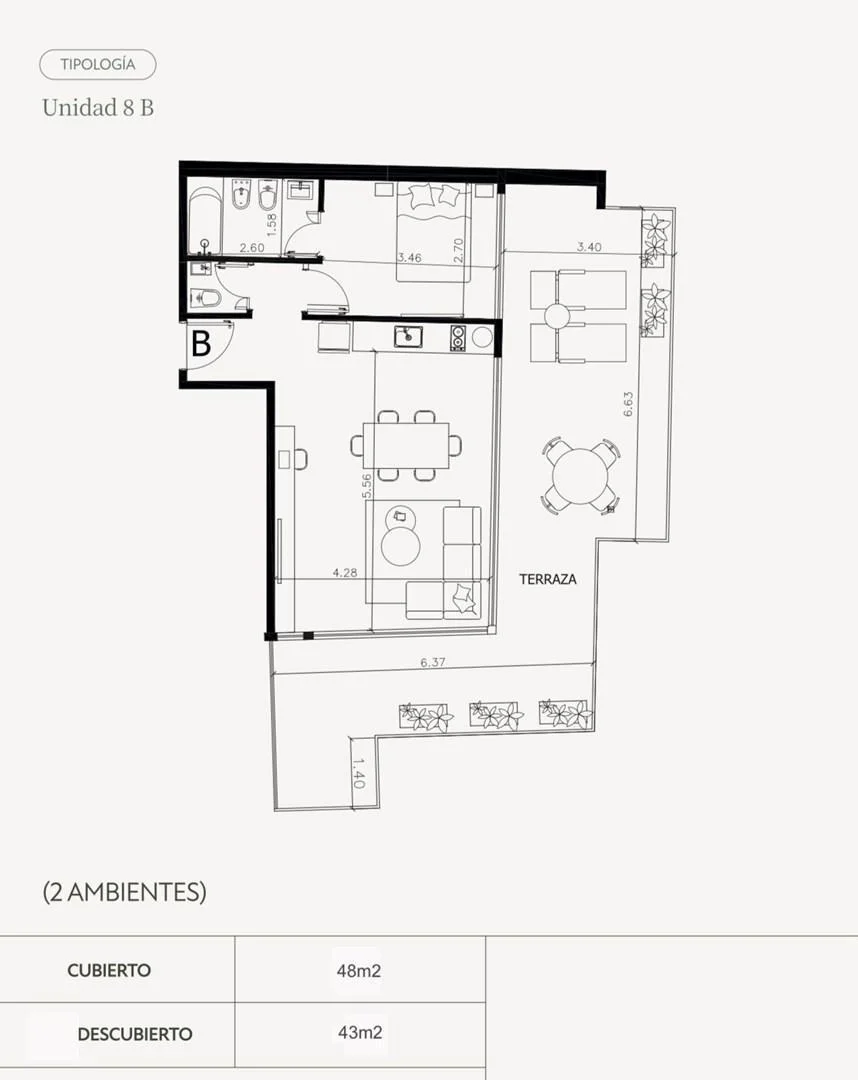 Imagen de la propiedad 2 ambientes ZP 2321880