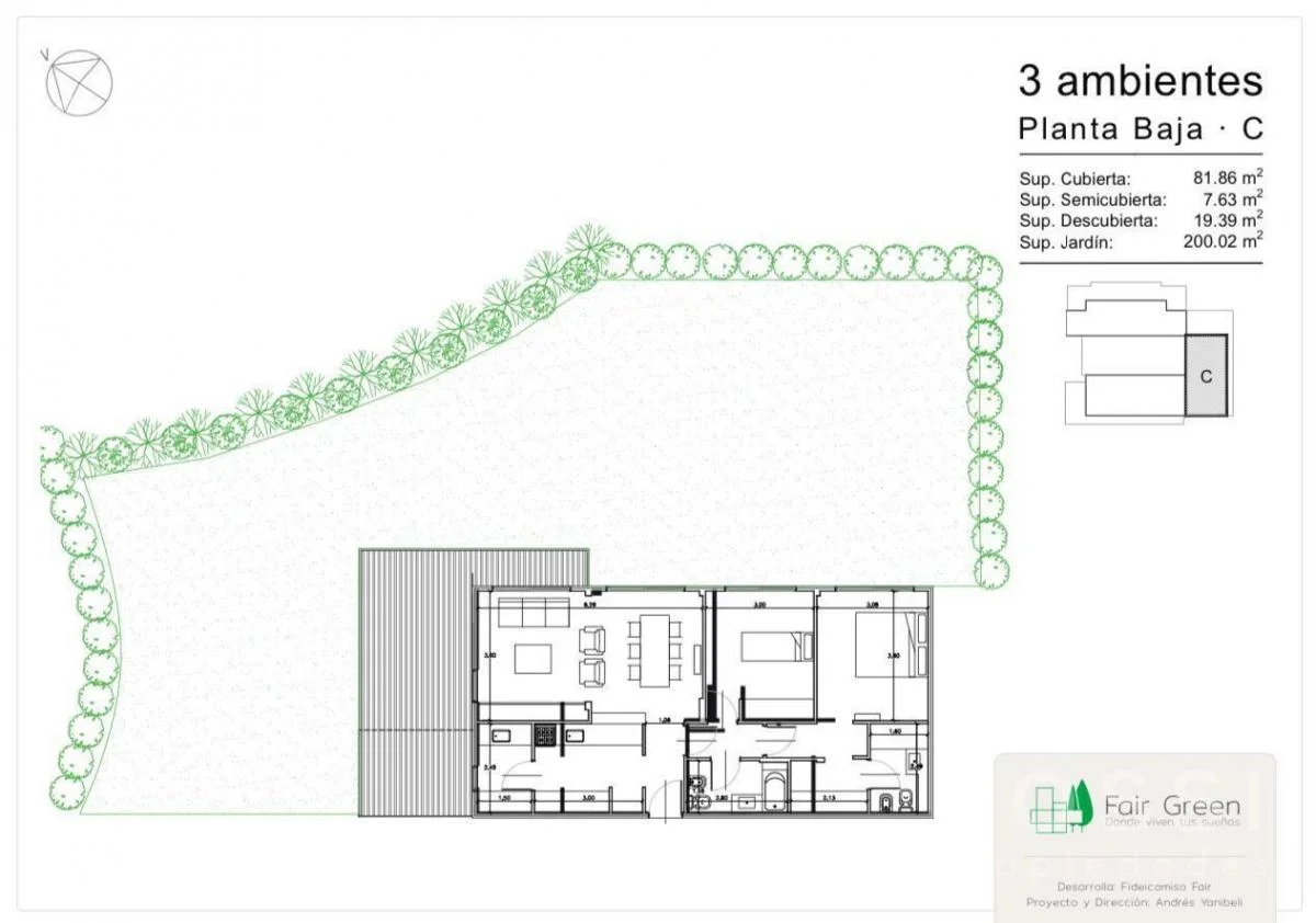 Imagen de la propiedad Fair Green – 3 ambientes – Ref. 2173002