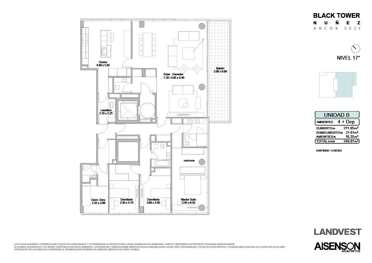 Imagen de la propiedad Arcos  3631 - 17B