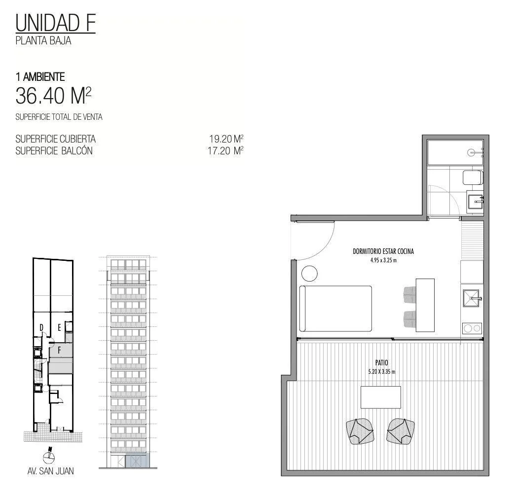 Imagen de la propiedad 1 ambientes ZP 2173763