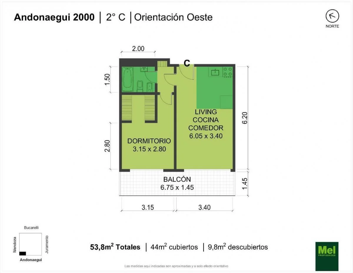 Imagen de la propiedad 2 ambientes ZP 2172914