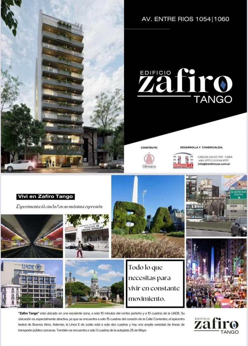 Imagen de la propiedad Zafiro Tango – 1 ambiente – Ref. 2171359