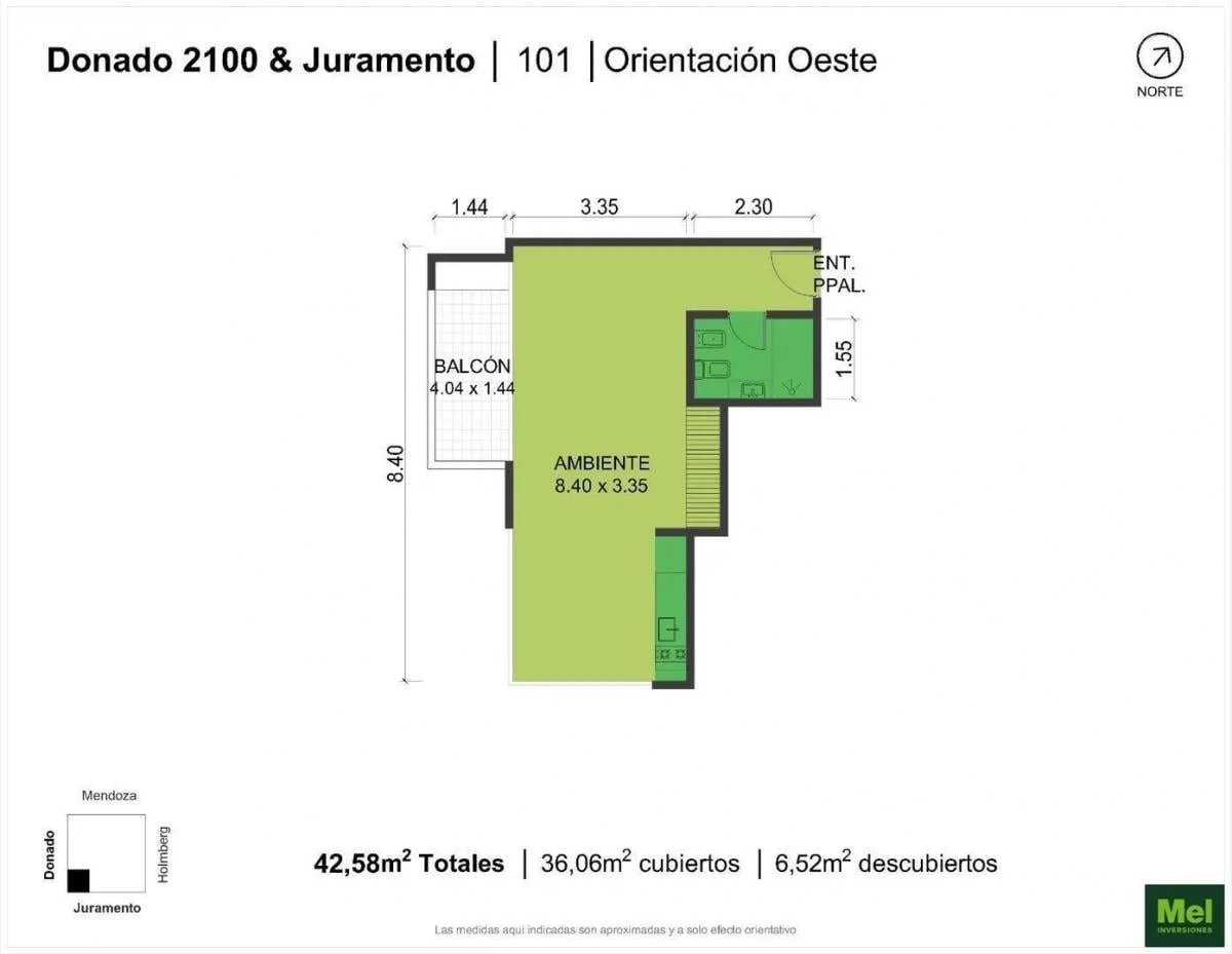 Imagen de la propiedad 1 ambientes ZP 2171484