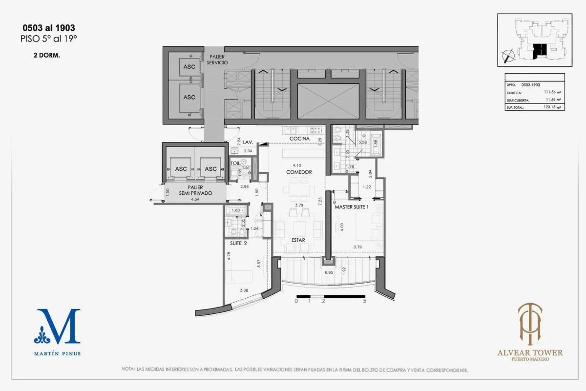 Imagen de la propiedad Alvear Tower – 3 ambientes – Ref. 2158777