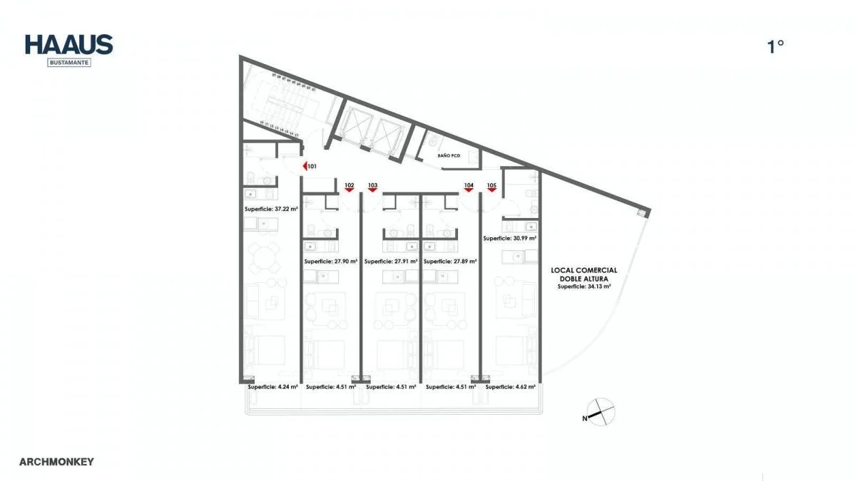 Imagen de la propiedad 1 ambientes ZP 2162339