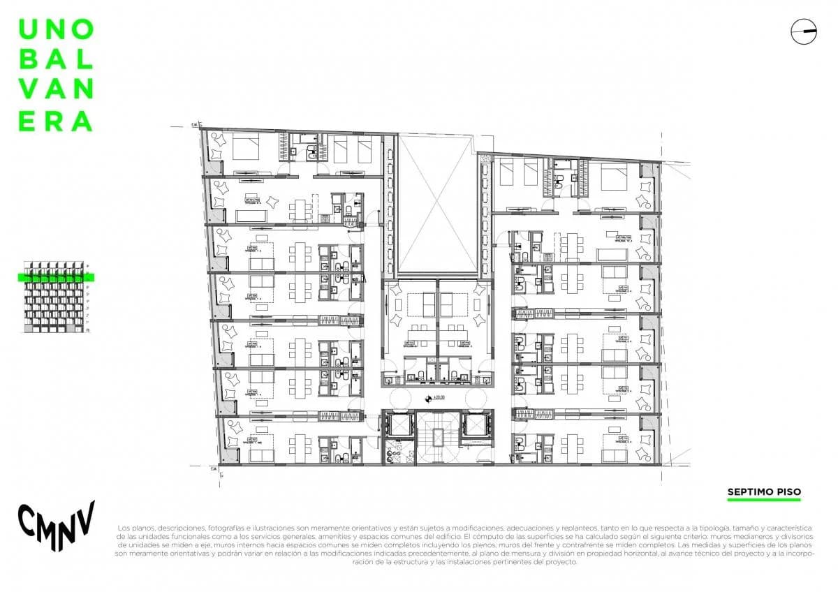 Imagen de la propiedad UNO Balvanera – 3 ambientes – Piso 7 – Ref. 2156625
