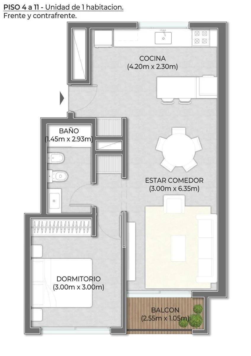 Imagen de la propiedad 2 ambientes ZP 2159899