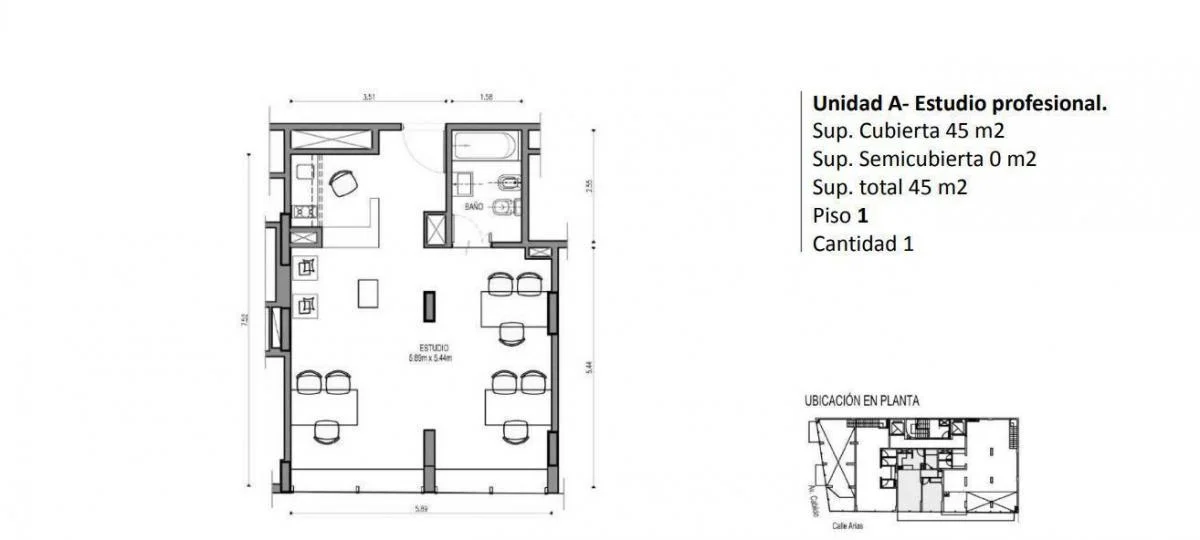 Imagen de la propiedad 1 ambientes ZP 2209879