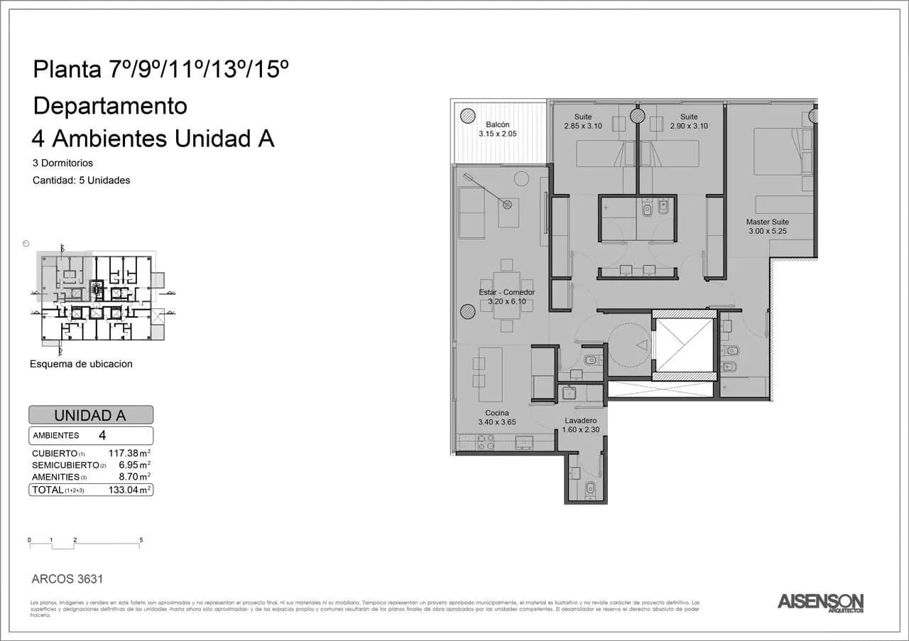 Imagen de la propiedad Arcos  3631 - 11A