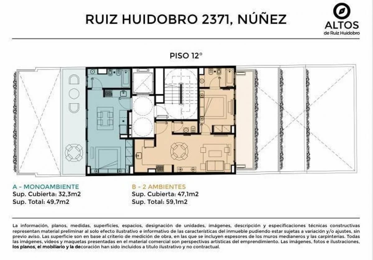 Imagen de la propiedad 2 ambientes ZP 2172725