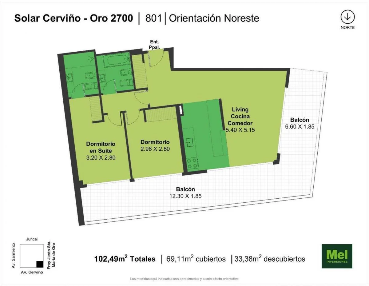 Imagen de la propiedad 3 ambientes ZP 2164260