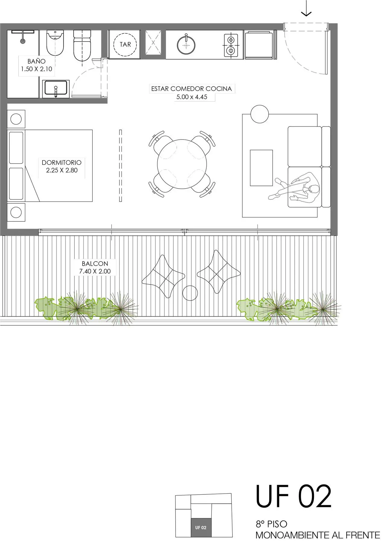 Imagen de la propiedad Céspedes 2518 - 802