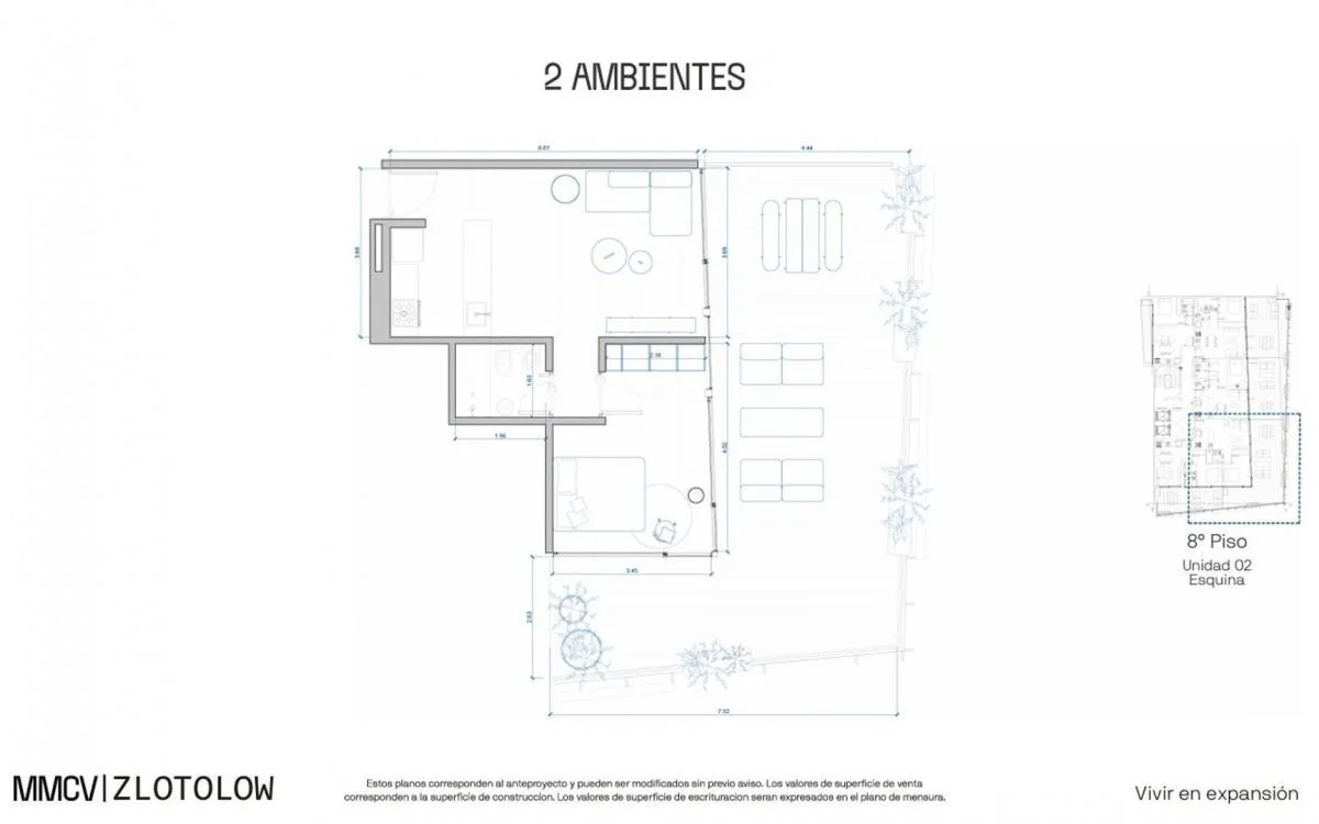 Imagen de la propiedad 2 ambientes ZP 2167640