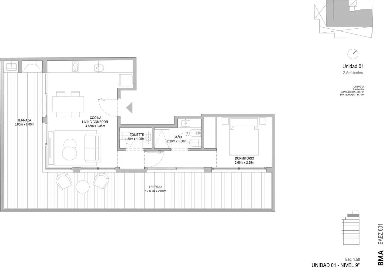 Imagen de la propiedad QUBE BAEZ | Unidad 901