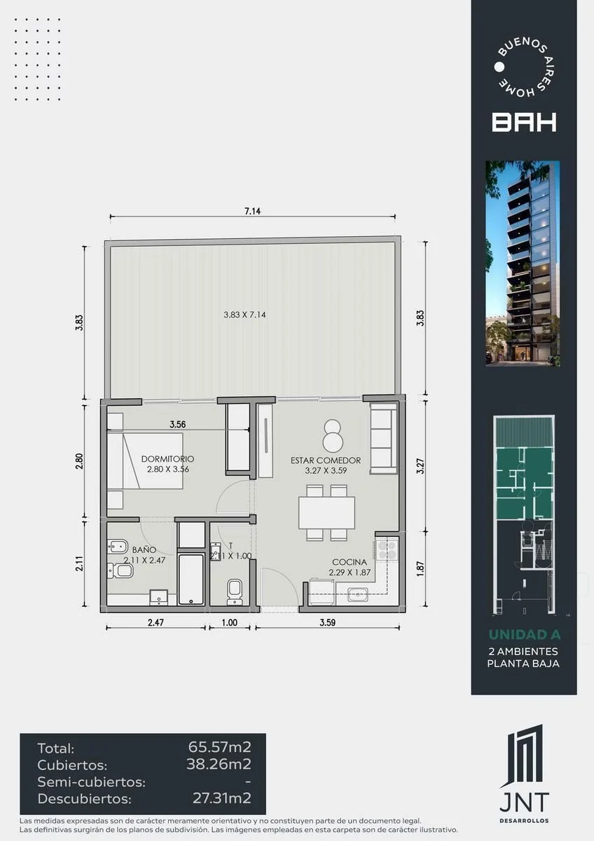 Imagen de la propiedad 2 ambientes ZP 2160773