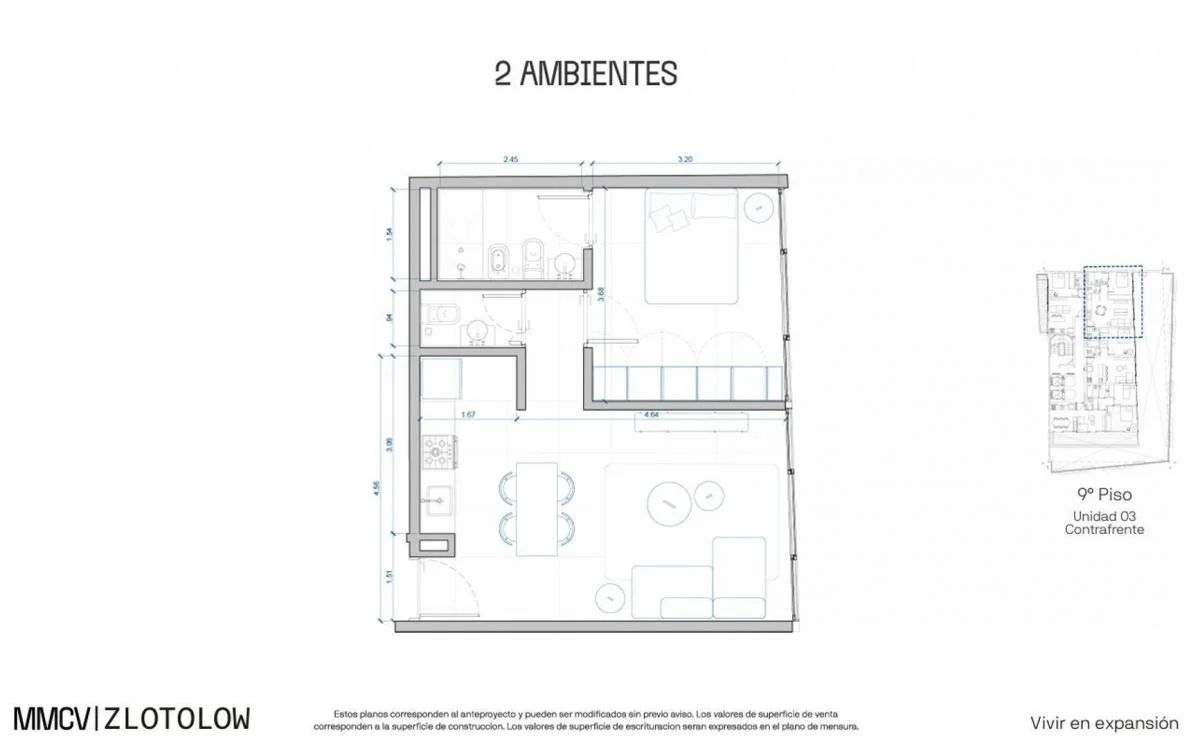 Imagen de la propiedad 2 ambientes ZP 2167666