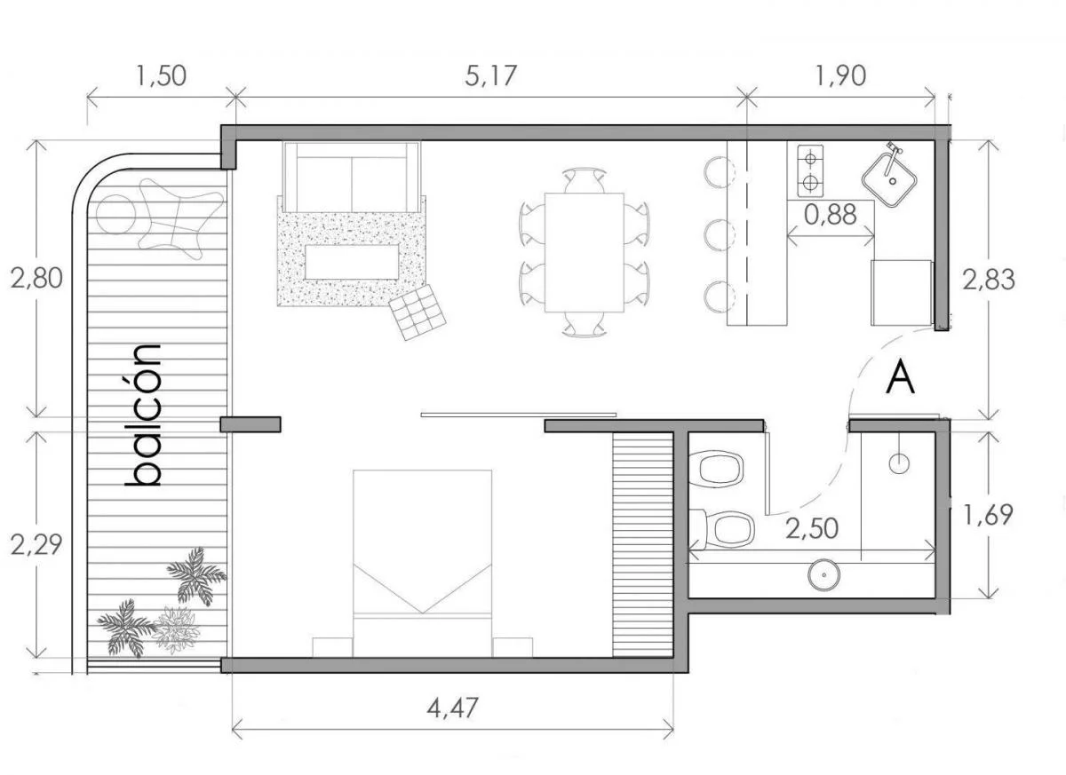 Imagen de la propiedad 2 ambientes ZP 2163611