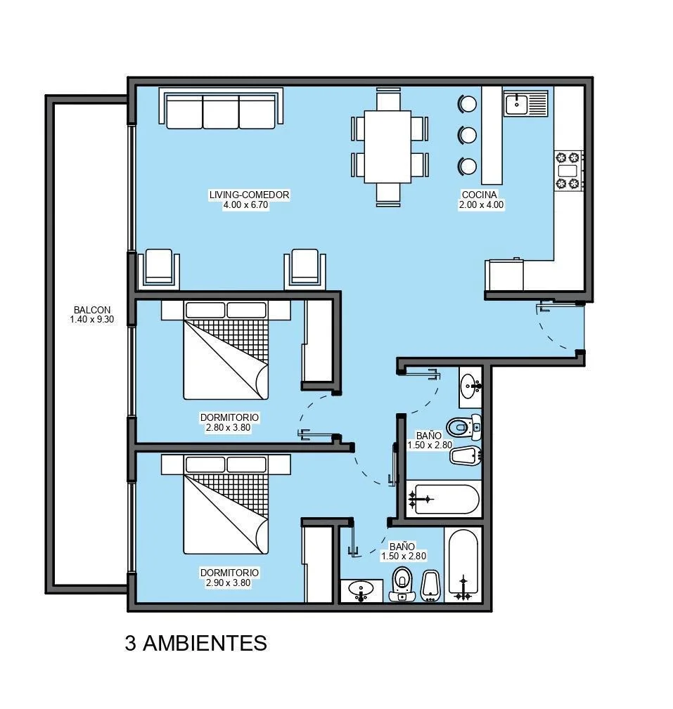 Imagen de la propiedad 3 ambientes ZP 2156559