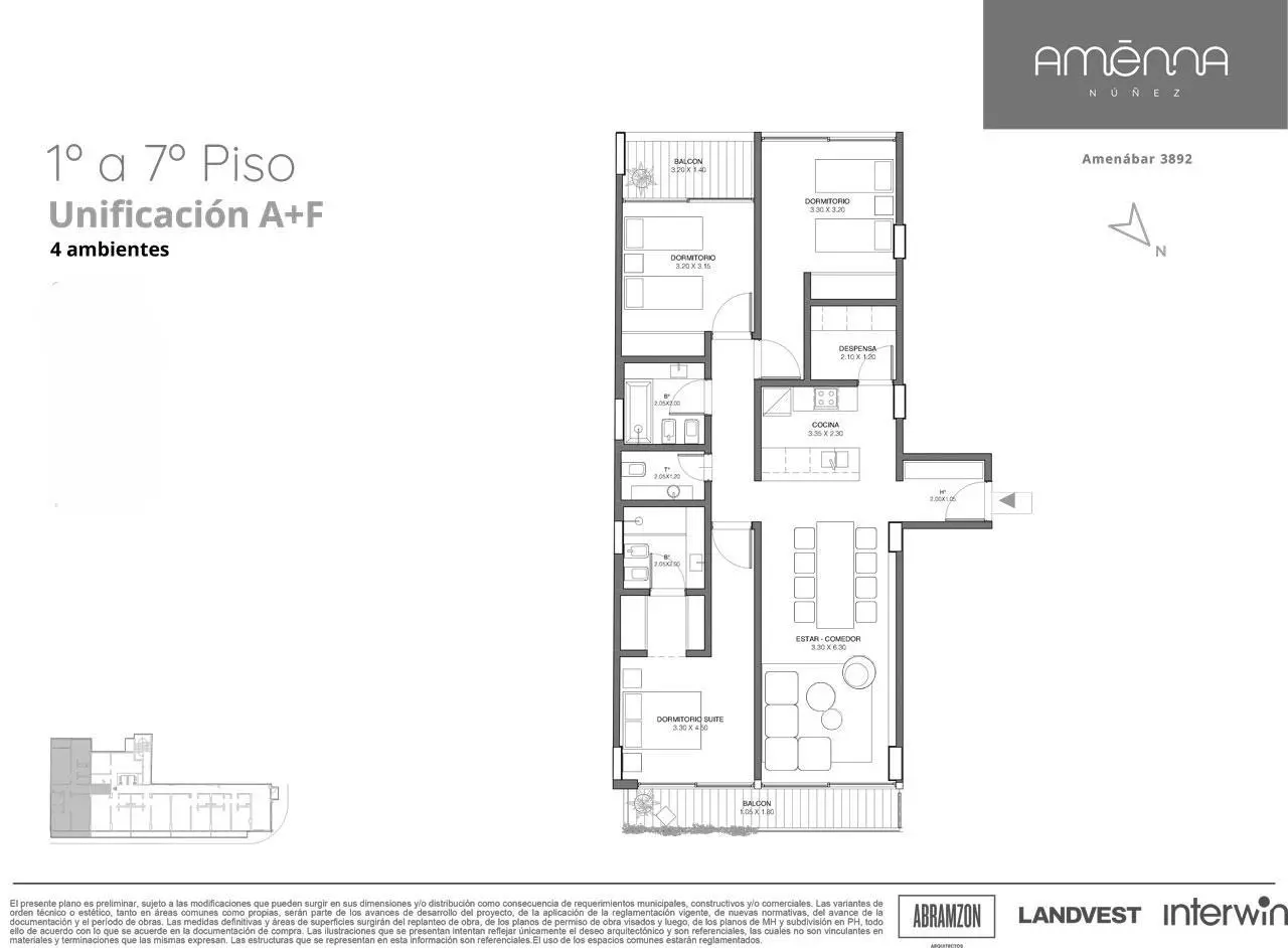 Imagen de la propiedad Amenábar 3892 - Unificación 1A+F