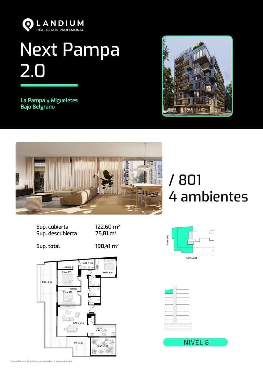 Imagen de la propiedad Next Pampa 2.0 – 4 ambientes – Ref. 2173497