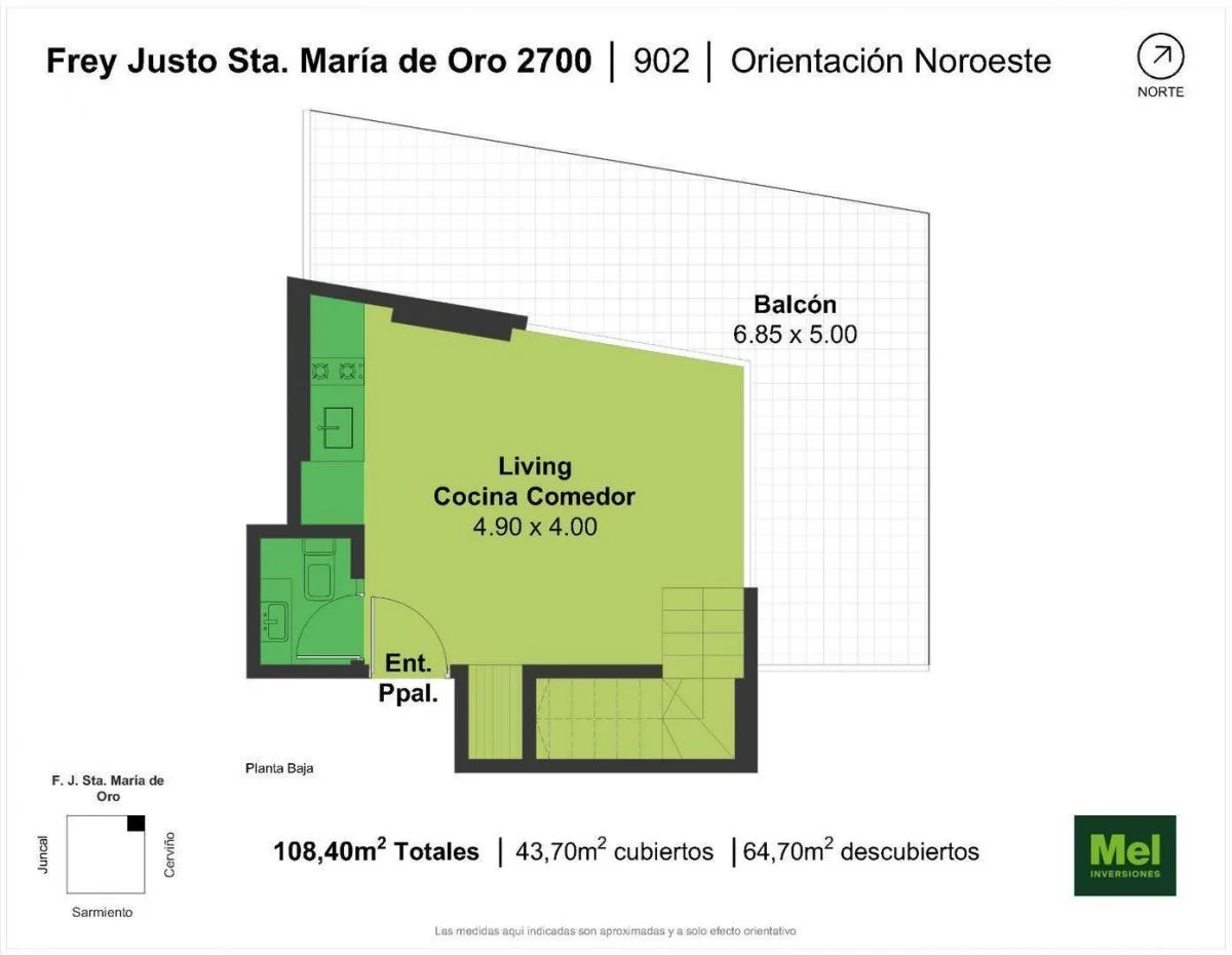 Plano de la propiedad