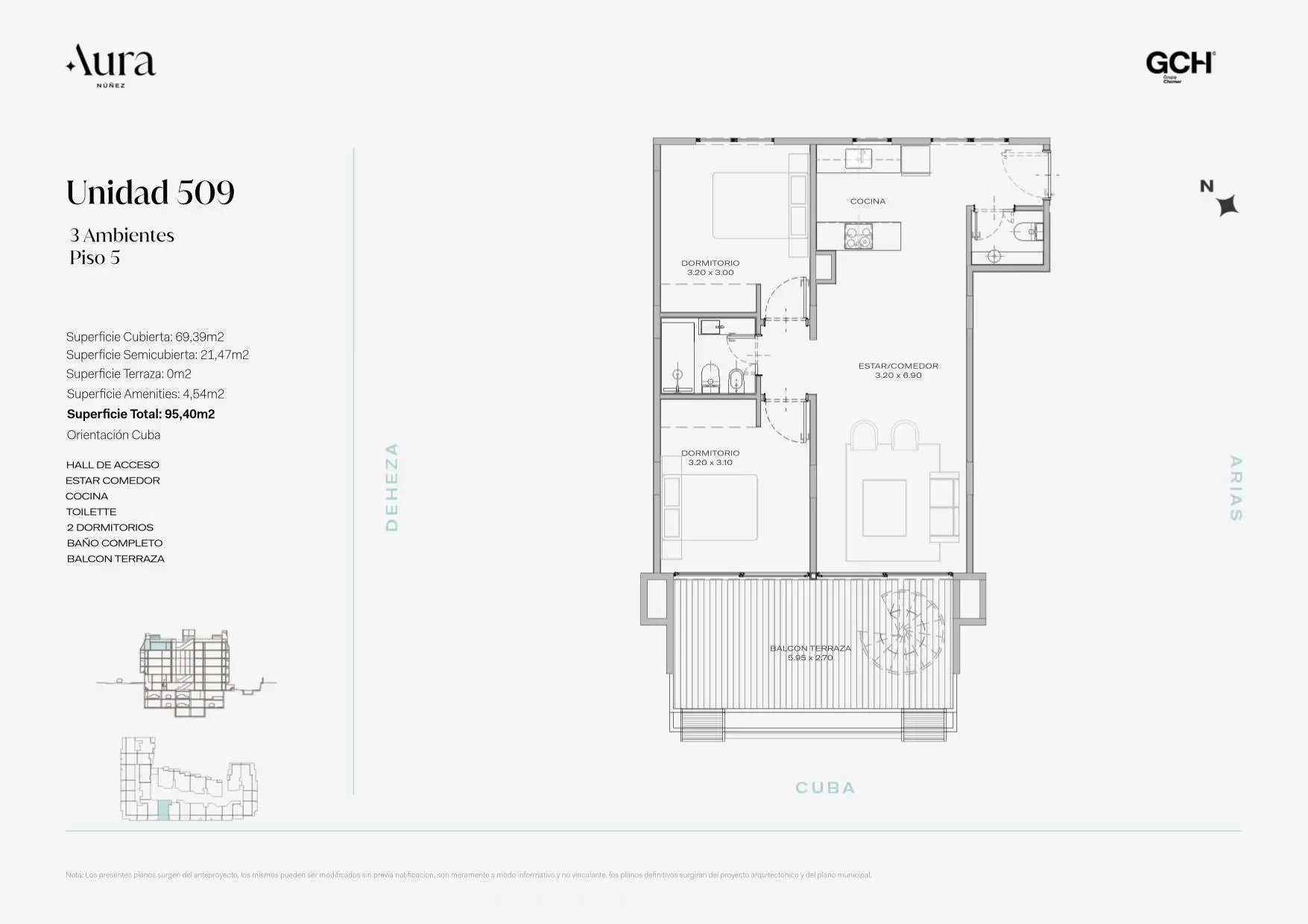 Imagen de la propiedad AURA NUÑEZ | Unidad 509