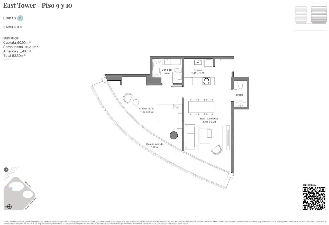 Imagen de la propiedad INFINITY TOWER | Unidad 10C Rio