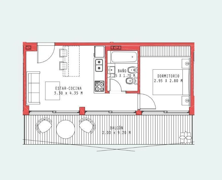 Imagen de la propiedad 2 ambientes ZP 2165275