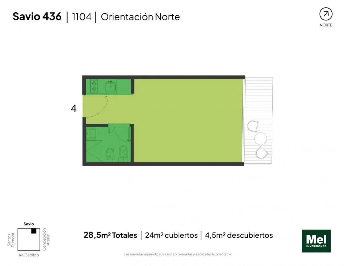 Imagen de la propiedad 1 ambientes ZP 2267758