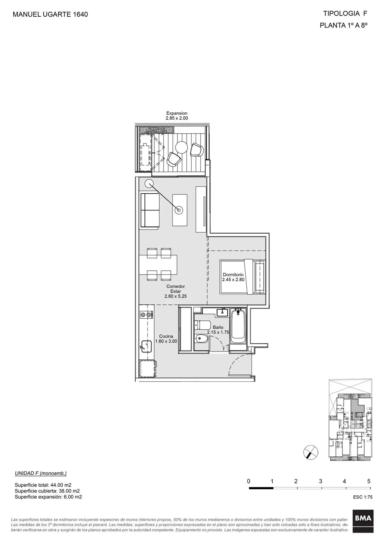 Imagen de la propiedad Ugarte 1640 - 3F