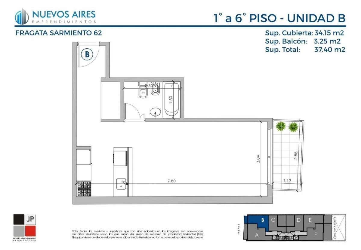 Imagen de la propiedad 1 ambientes ZP 2321733