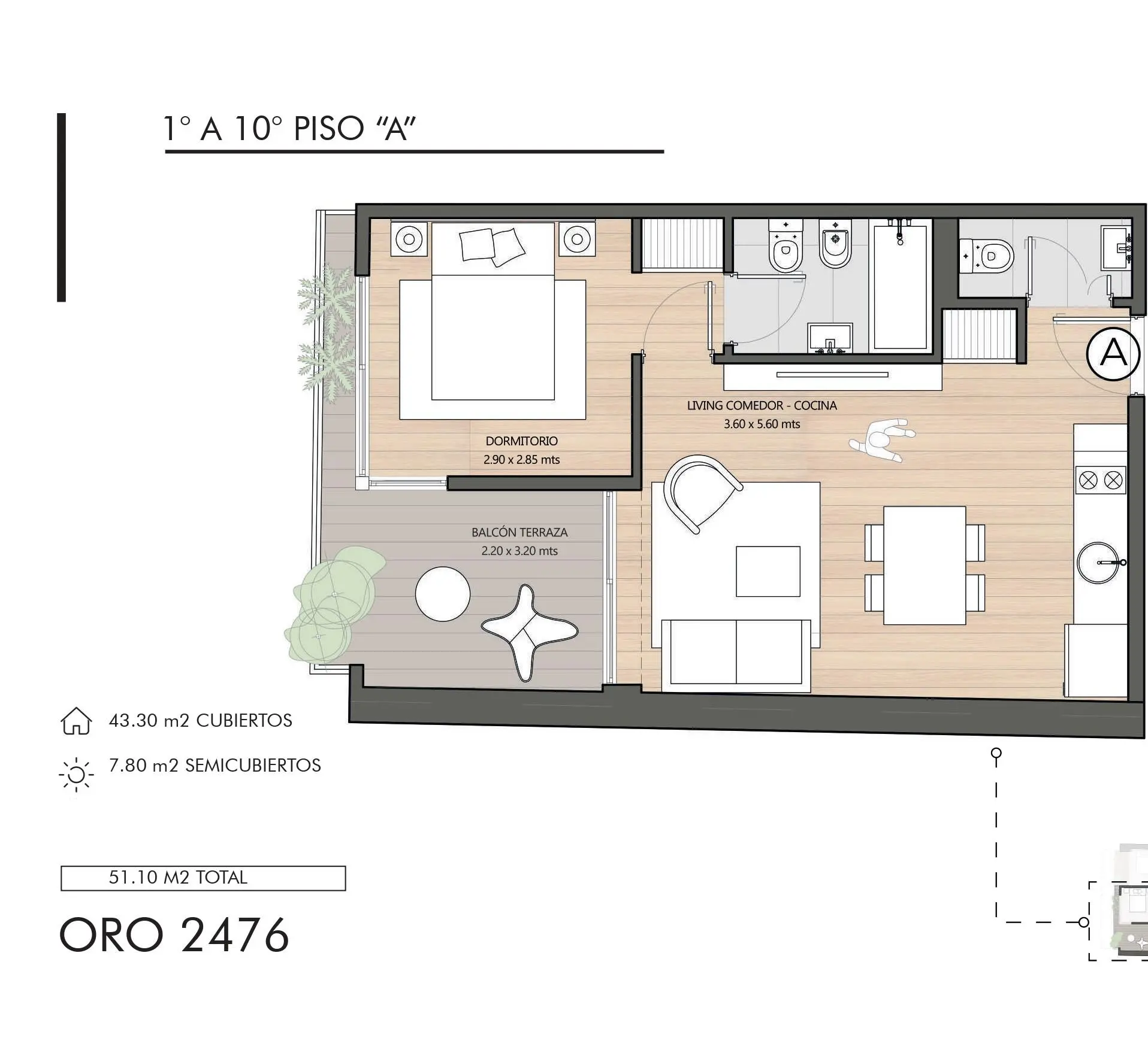 Imagen de la propiedad Oro 2476 - 4A