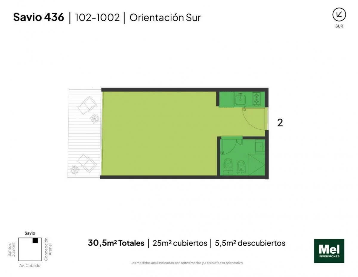 Imagen de la propiedad 1 ambientes ZP 2267756